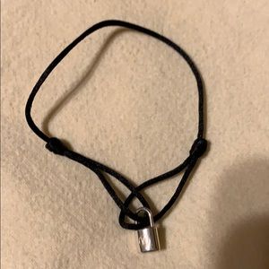 Louis Vuitton silver lockit bracelet
